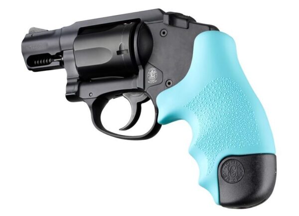 https3A2F2Fmedia.chattanoogashooting.com2Fimages2Fproduct2FHA600242FHA60024 Hogue Rubber Tamer Grip for S&W J Frame Round Butt Centennial/Polymer Bodyguard -Aqua