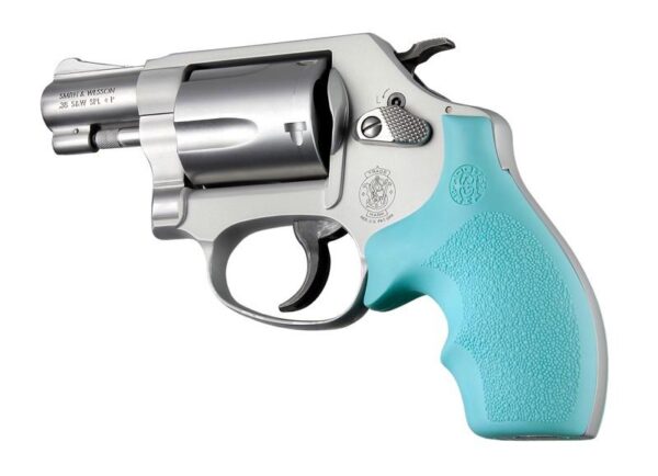 https3A2F2Fmedia.chattanoogashooting.com2Fimages2Fproduct2FHA610042FHA61004 Hogue Rubber Bantam Style Grip for S&W J Frame Round Butt – Aqua