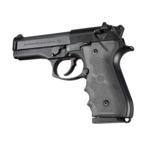 https3A2F2Fmedia.chattanoogashooting.com2Fimages2Fproduct2FHA920022FHA92002-1 Hogue Rubber Handgun Grips with Finger Grooves Slate Grey for Beretta 92/96
