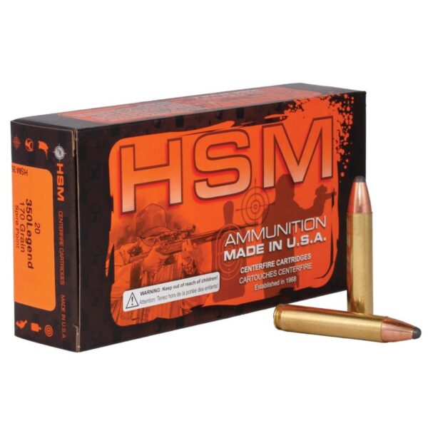 https3A2F2Fmedia.chattanoogashooting.com2Fimages2Fproduct2FHEHSM350LEGEND1N2FHEHSM350LEGEND1N1 HSM Legends Rifle Ammunition 350 Legend 170gr SP 2335 fps 20/ct