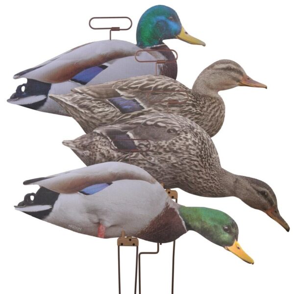 https3A2F2Fmedia.chattanoogashooting.com2Fimages2Fproduct2FHG130212FHG13021-1_1 Higdon Outdoors Flats Mallard Duck Motion Silhouettes 12/ct