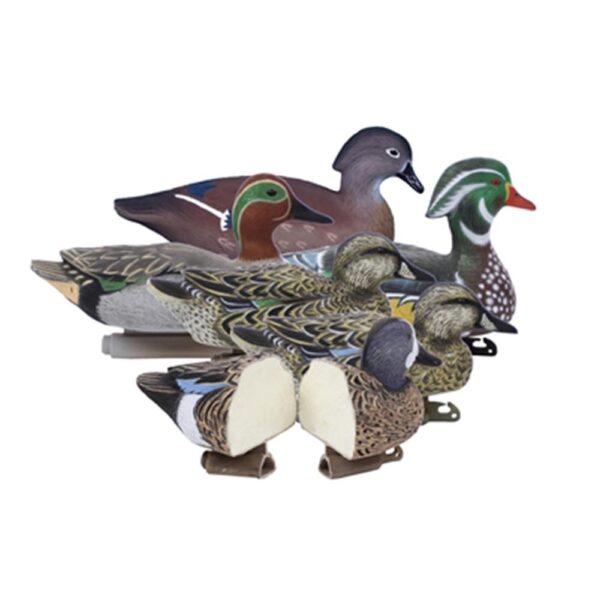 https3A2F2Fmedia.chattanoogashooting.com2Fimages2Fproduct2FHG199932FHG19993-1 Higdon Outdoors Puddle Pack – 2/ct Green Wing Teal 2/ct Blue Wing Teal 2/ct Wood Ducks