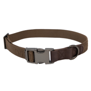 MoMarsh Adjustable Dog Collar 15″-23″ Chocolate Brown