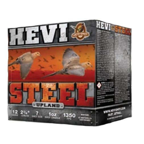 https3A2F2Fmedia.chattanoogashooting.com2Fimages2Fproduct2FHVHS612272FHVHS61266 HEVI-Shot HEVI-Steel Upland Shotshells 12ga 2-3/4″ 1oz 1350 fps #7 25/ct