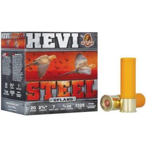 HEVI-Shot HEVI-Steel Shotshells 20ga 2-3/4″ 1oz 1325 fps #7 25/ct