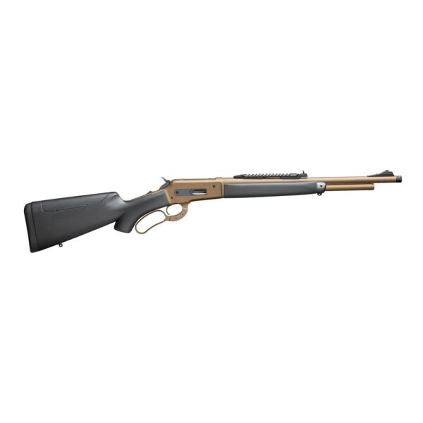 https3A2F2Fmedia.chattanoogashooting.com2Fimages2Fproduct2FIF010J7414572FIF010J741457 IFG Model 86/71 Lever Action Boarbuster Bronze Cerakote MK II Rifle .45-70 Govt 5rd Capacity 19″ Barrel Silicon Grip