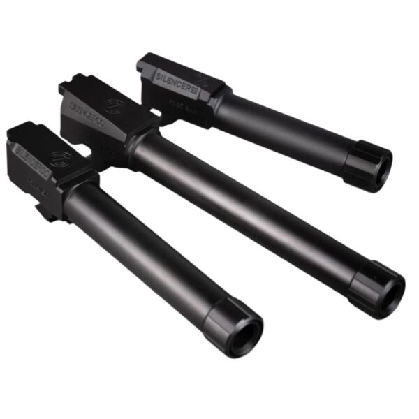 SilencerCo Threaded Barrel for Glock 22 .40 S&W 9/16×24 4.8″ Black