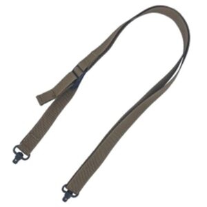 TacShield Sport Ridge 2 Point Rifle Sling 1″ Wide QD Swivels Coyote Brown
