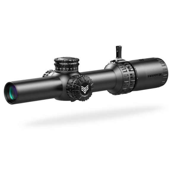 https3A2F2Fmedia.chattanoogashooting.com2Fimages2Fproduct2FIQARH16241M2FIQARH16241M-1 Swampfox Arrowhead LPVO Series Rifle Scope 1-6×24 30mm SFP Guerilla Dot MOA IR Black