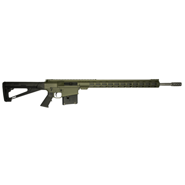 https3A2F2Fmedia.chattanoogashooting.com2Fimages2Fproduct2FIQGL10LA65PRCSSODG2FGL10LA65PRCSS2520ODG GLFA AR Long Action Rifle 6.5 PRC 5rd Magazine 24″ Barrel MLOK Handguard OD Green Cerakote