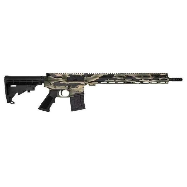 GLFA .223 Wylde Rifle .223 Wylde 30rd Magazine 16″ Threaded Barrel Green Camo with 15.25″ Handguard