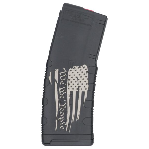 Black Rain Ordnance We The People Tattered Flag Rifle Magazine 5.56×45 NATO 30/rd