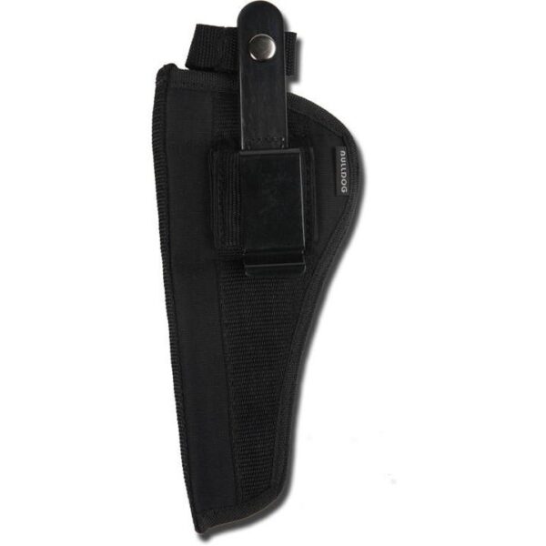 Bulldog Extreme Handgun Holster with Belt Loop and Clip for Revolvers with 5-6.6″ Barrels Black Ambi