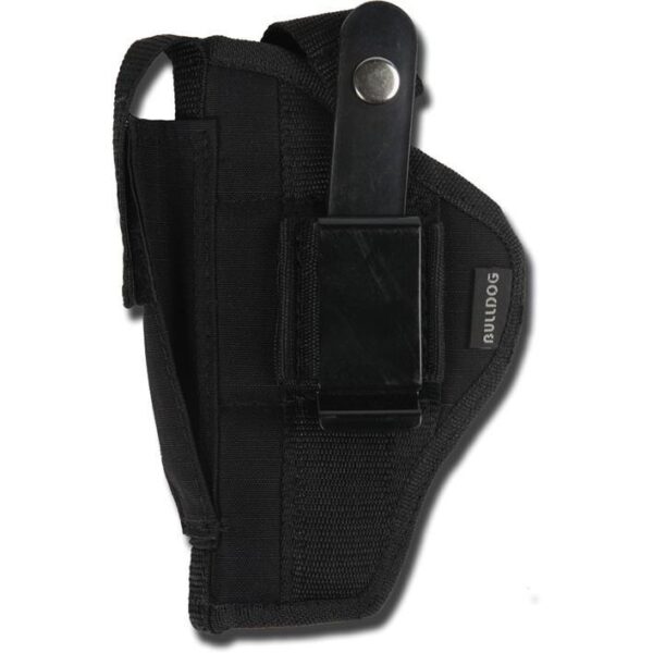 https3A2F2Fmedia.chattanoogashooting.com2Fimages2Fproduct2FJZFSN72FJZFSN-1_13 Bulldog Extreme Handgun Holster with Belt Loop and Clip for Standard Autos with 2-4″ Barrels Black Ambi