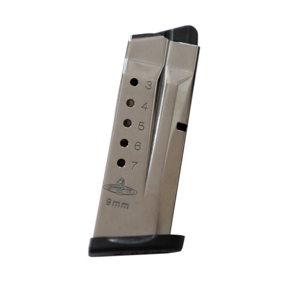 https3A2F2Fmedia.chattanoogashooting.com2Fimages2Fproduct2FKACM9SHD72FKACM9SHD7-1_1 Check-Mate S&W SHIELD Compatible Handgun Magazine Stainless Steel 9mm Luger 7/rd