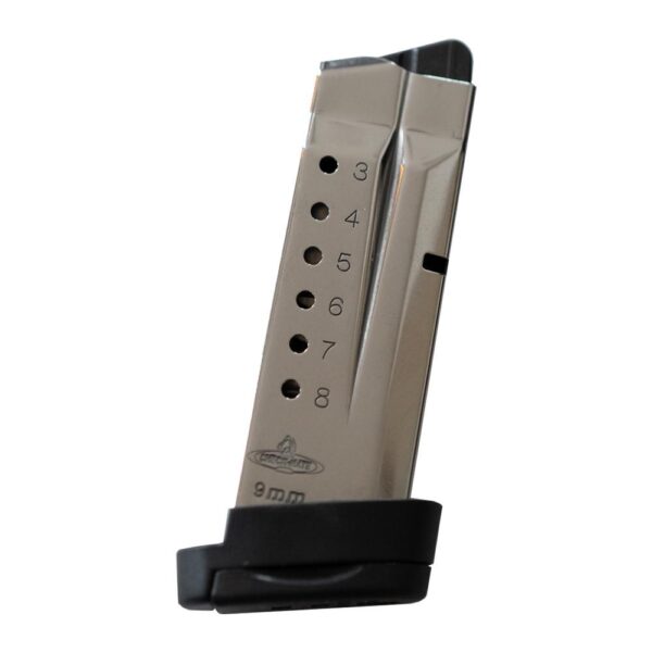 https3A2F2Fmedia.chattanoogashooting.com2Fimages2Fproduct2FKACM9SHD82FKACM9SHD8-1 Check-Mate S&W SHIELD Compatible Handgun Magazine Stainless Steel 9mm Luger 8/rd