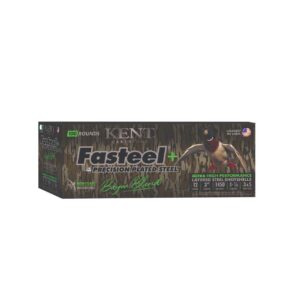 Kent Fasteel+  Precision Plated Steel Bayou Blend Shotshells 12ga 3″ 1-1/4oz 1450 fps  #3 & #5 100/ct