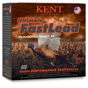 Kent Ultimate Fast Lead Shotshells 12 ga 2-3/4″ 1-1/2oz 1415 fps #5 25/ct