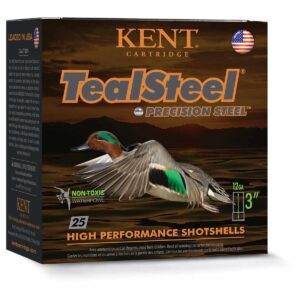 Kent Teal Steel Shotshells 12ga 2-3/4″ 1-1/4oz 1300 fps #6 25/ct