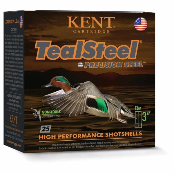 https3A2F2Fmedia.chattanoogashooting.com2Fimages2Fproduct2FKIKTS123662FKIKTS123651 Kent Teal Steel Shotshells 12ga 2-3/4″ 1-1/4oz 1300 fps #6 25/ct