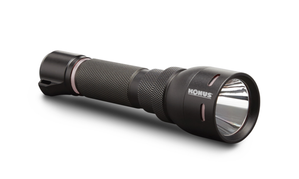 https3A2F2Fmedia.chattanoogashooting.com2Fimages2Fproduct2FKL39322FKL3932 Konus Rechargeable Tactical Flashlight w Remote Switch / Mount Ring – 1000 Lumens