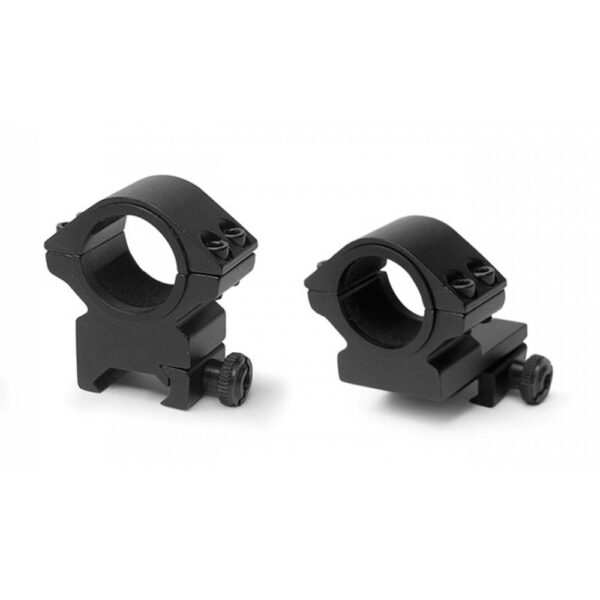 https3A2F2Fmedia.chattanoogashooting.com2Fimages2Fproduct2FKL74082FKL7408-1 Konus 2-Piece Steel Riflescope Rings With Quick Release Lever 1″ Low Matte Black