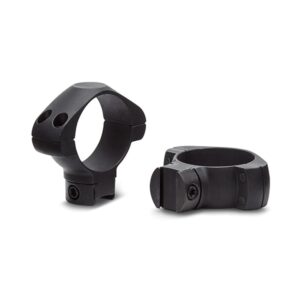 Konus 2-Piece Steel Riflescope Rings for Airguns & .22 Rails 1″ Low Black