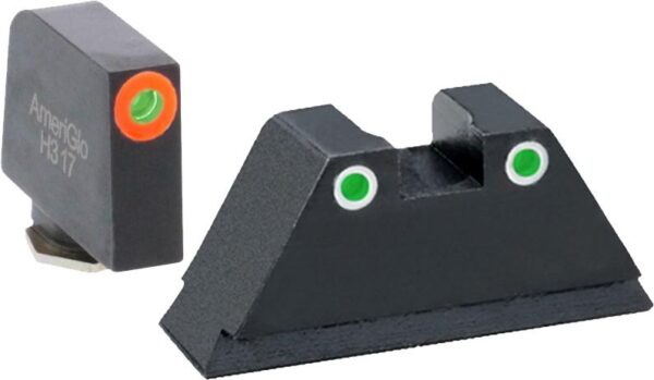 Screenshot Ameriglo Green Tritium Round Outline Orange .315/White .392 for Glock Tall Suppressor