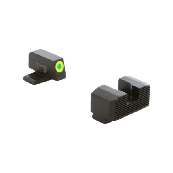 https3A2F2Fmedia.chattanoogashooting.com2Fimages2Fproduct2FKQSA5342FKQSA534 Ameriglo Green Tritium LumiGreen Outline Front Black Serrated Rear Hellcat OSP