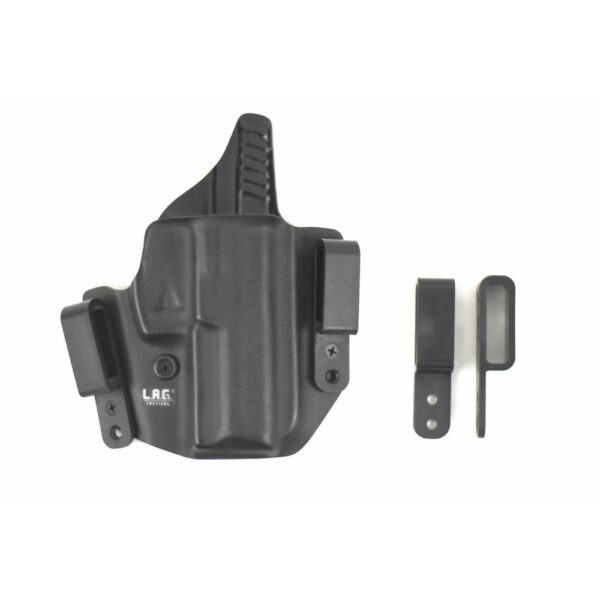L.A.G. Tactical Defender Holster 1911 5″ (W/Rail) Black RH