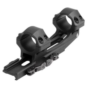 Leapers 1-Piece  UTG ACCU-SYNC QR Cantilever Mount 1″ Medium w 50mm Offset – Matte Black