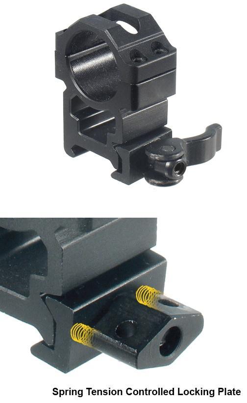 Leapers UTG 2-Piece Max Strength LE Grade Picatinny Rings – 22mm Width 1″ – High