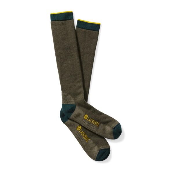 https3A2F2Fmedia.chattanoogashooting.com2Fimages2Fproduct2FLR913323M2FLR913323-1 LaCrosse Men’s Merino Midweight Sock Over the Calf OD Green M