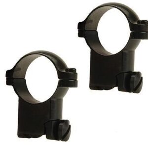 Leupold 2-Piece Solid Steel Ringmounts – Ruger M77 1″ Super High Matte Black