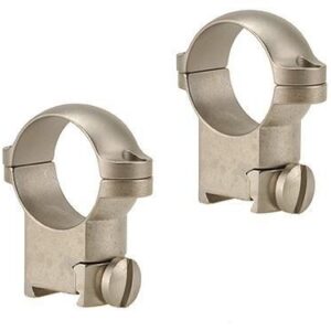 Leupold 2-Piece Solid Steel Ringmounts – Sako 1″ High Silver
