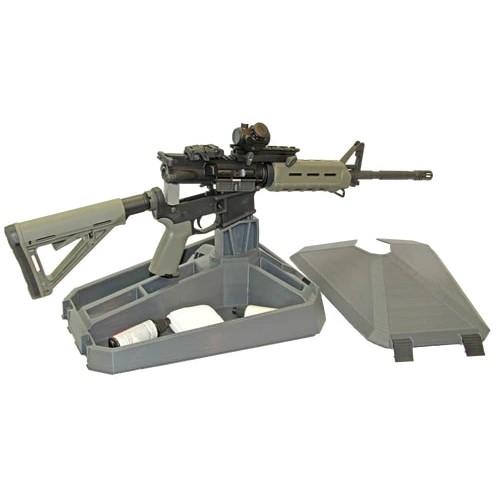 https3A2F2Fmedia.chattanoogashooting.com2Fimages2Fproduct2FMTMSRMS2FMTMSRMS-1 MTM MSRMS ArmAR Modern Sporting Rifle Maintenance Stand for AR-15 | DMPS Stule | AR-10 Grey