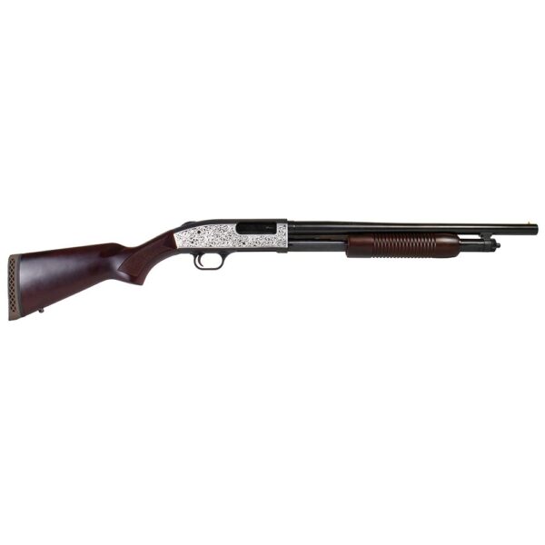 Mossberg 500 Retrograde Shotgun 12 ga 3″ Chamber 5rd 18.5″ Barrel Filigree Polished