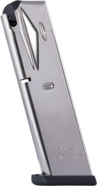 https3A2F2Fmedia.chattanoogashooting.com2Fimages2Fproduct2FMYMGPB9210N2FMYMGPB9210N Mec-Gar Handgun Magazine Beretta 92FS M9 9mm HT Nickel 10/rd