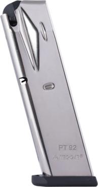https3A2F2Fmedia.chattanoogashooting.com2Fimages2Fproduct2FMYMGPT9210N2FMYMGPT9210N Mec-Gar Handgun Magazine Taurus PT92/99 HT Nickel 10/rd