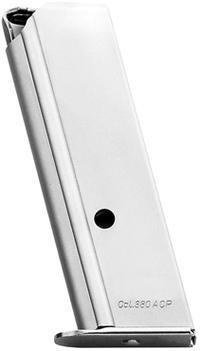 https3A2F2Fmedia.chattanoogashooting.com2Fimages2Fproduct2FMYWPPKSSTN2FMYWPPKSSTN Mec-Gar Walther PPK/S .380 Magazine Standard Floorplate Nickel 7/rd