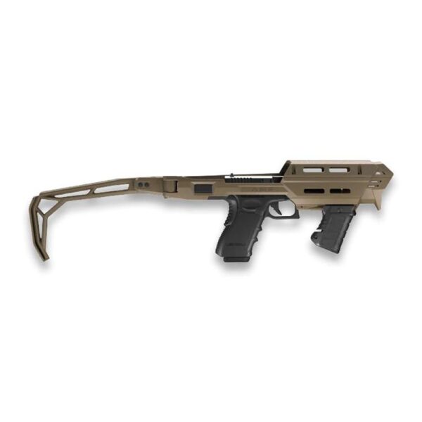 https3A2F2Fmedia.chattanoogashooting.com2Fimages2Fproduct2FNAFXAMP10A1T2FNAFXAMP10A1T-1 FAB Defense AMP Pistol Conversion Kit for Glock 17/19 FDE