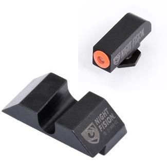 https3A2F2Fmedia.chattanoogashooting.com2Fimages2Fproduct2FNNGLK001014OGZX2FNNGLK001014OGZX Perfect Dot NS Set w/Orange Front Dot+ U Blank Rear for Glock 17-39