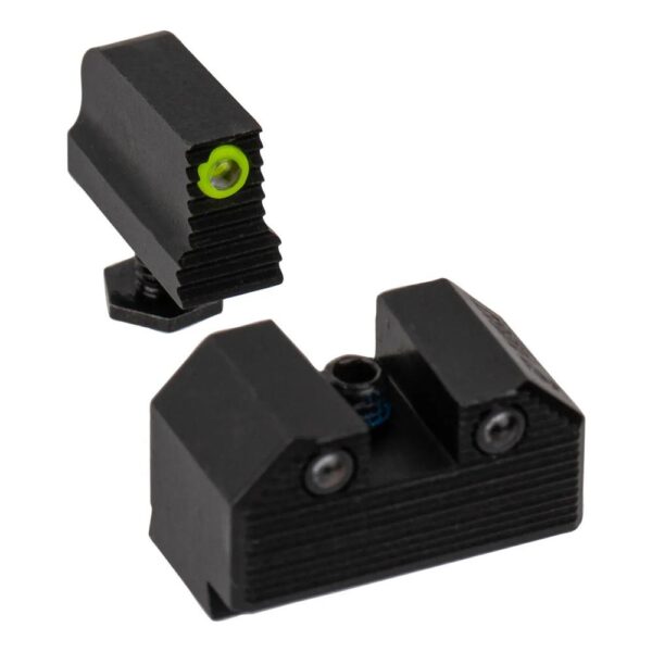 https3A2F2Fmedia.chattanoogashooting.com2Fimages2Fproduct2FNNGLK003290297YGZG2FNNGLK003290297YGZG Optics Ready Stealth Night Sight Set Yellow Front Black Rear MOS Models 43x