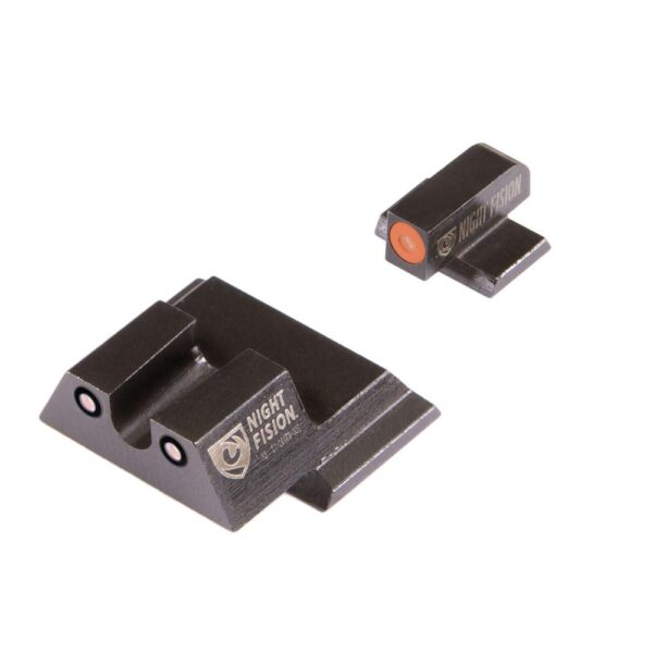 https3A2F2Fmedia.chattanoogashooting.com2Fimages2Fproduct2FNNSAW202007OGZG2FNNSAW202007OGZG-1 Night Fision Perfect Dot Night Sight Set Orange Front Black Rear for S&W M&P Shield