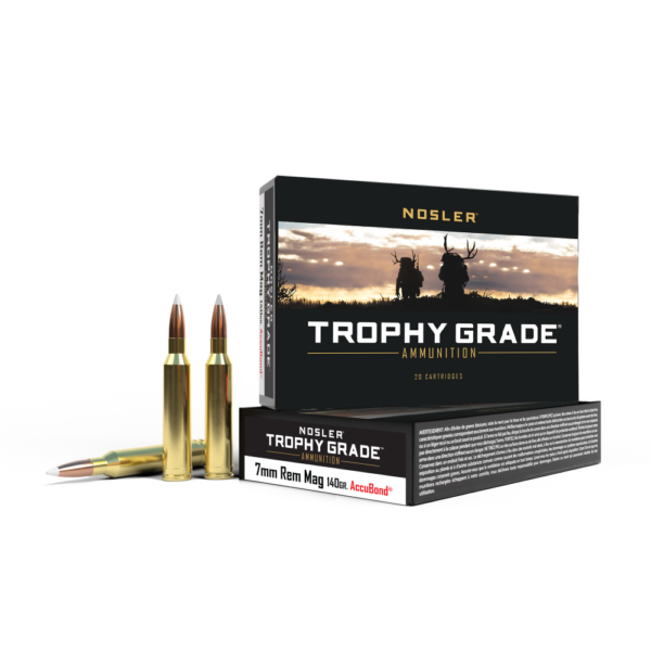 https3A2F2Fmedia.chattanoogashooting.com2Fimages2Fproduct2FNO600332FNO60033-1 Nosler Accubond Trophy Grade Rifle Ammunition 7mm Rem Mag 140 gr PT 3125 fps 20/ct