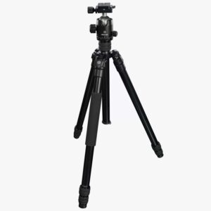 Athlon Midas AL28 Aluminum Tripod 17″ – 65″ Black with Soft Sided Carrying Case