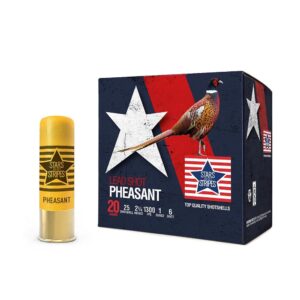 PPU Stars & Stripes Pheasant Load Shotshells 20ga 2-3/4” 1oz 1300 fps #6 25/ct