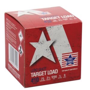 PPU Stars & Stripes Target Shotshells 410ga 2-1/2″ 1/2oz 1200 fps #9 25/ct