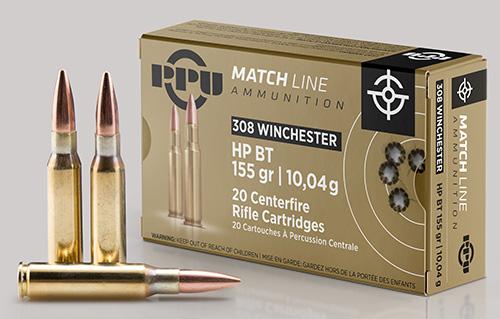 Exclusive Mockups for Branding and Packaging Design PPU Match Rifle Ammunition .308 WIN. 155 gr HPBT 2610 fps 20/ct