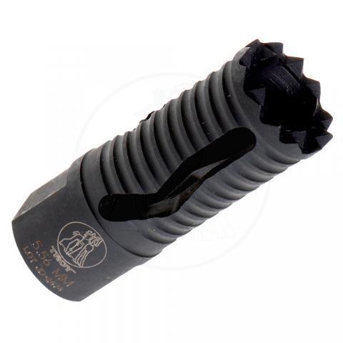 https3A2F2Fmedia.chattanoogashooting.com2Fimages2Fproduct2FOV0108772FOV010877 Troy Medieval Flash Suppressor 5.56mm 1/2 INCH 28 Black